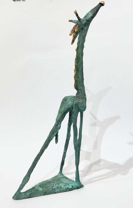 Giraffe Dreams in Amber Skies (big size)