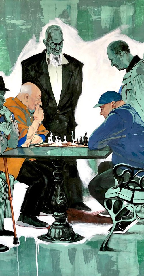 Chess players by Nadia Boldina