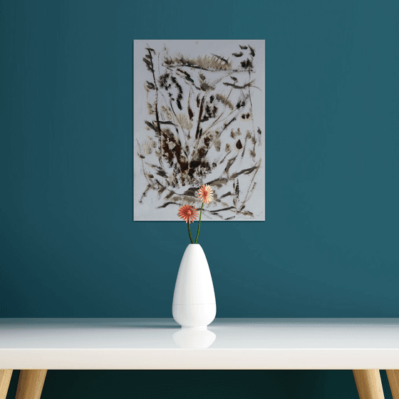 Floral Fantasy #4, oil on paper 29x40 cm