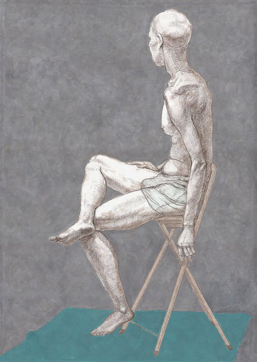 The Man on a stool by Natalie Levkovska