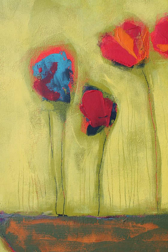 Still life with poppies.