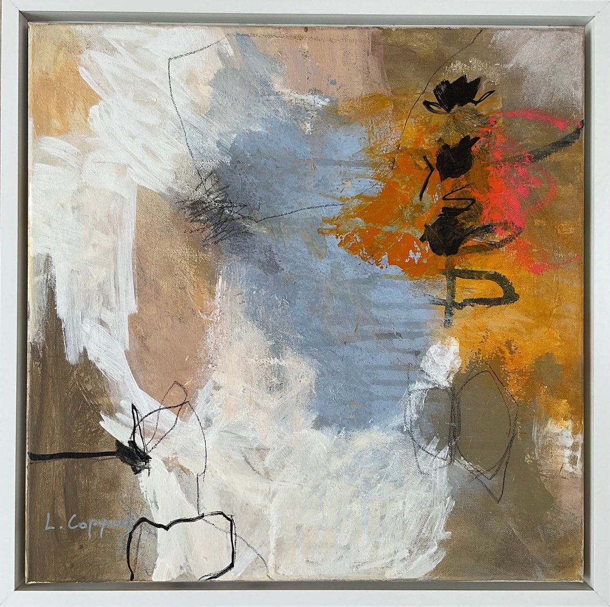 Drift Pattern By Linda Coppens, 17 X 17, Artwork For Sale On Artfinder