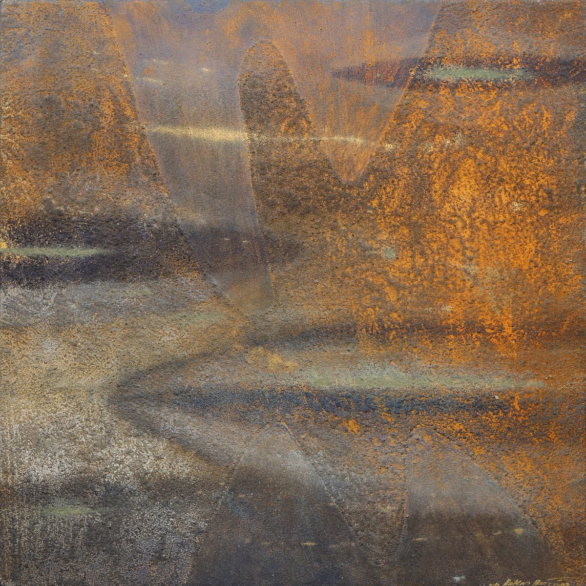 Abstract Acrylic Painting By Rokas Berziunas, 35 X 35", No. 102 (90X90), Original Artwork