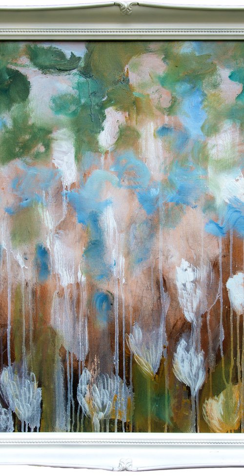 The Flowers at the Pond by Elizabeth Anne Fox