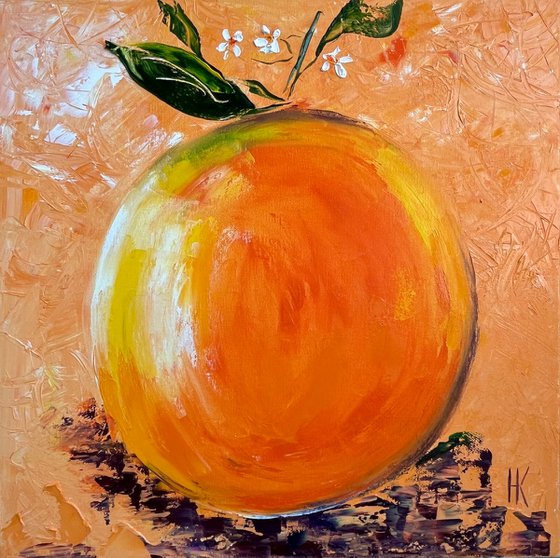 Orange Oil Painting