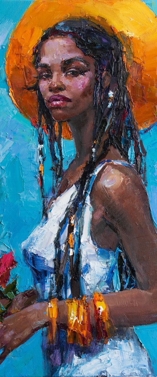 Summer african girl by Anastasiia Valiulina