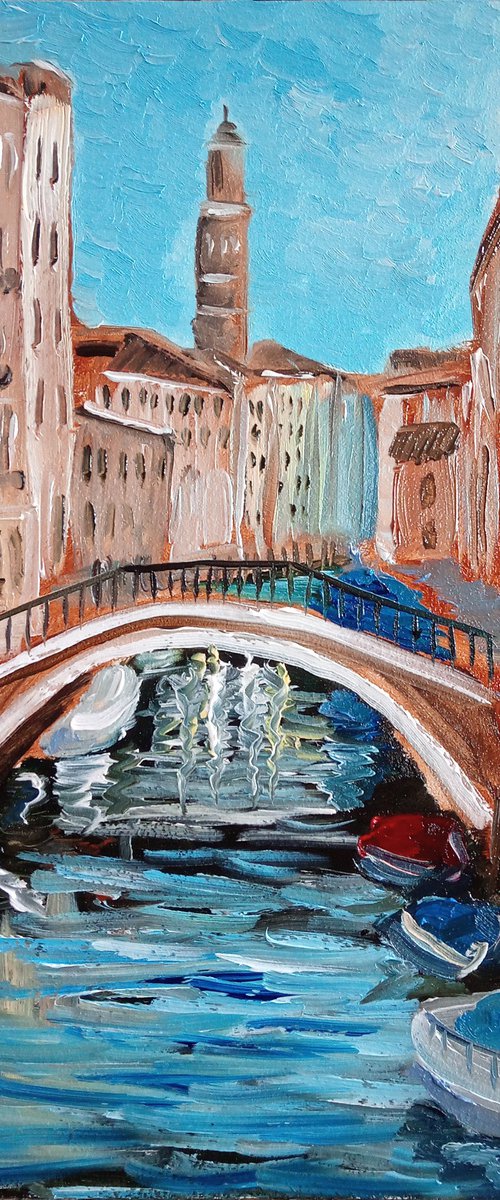 One of the many Venetian canals by Dmitry Fedorov