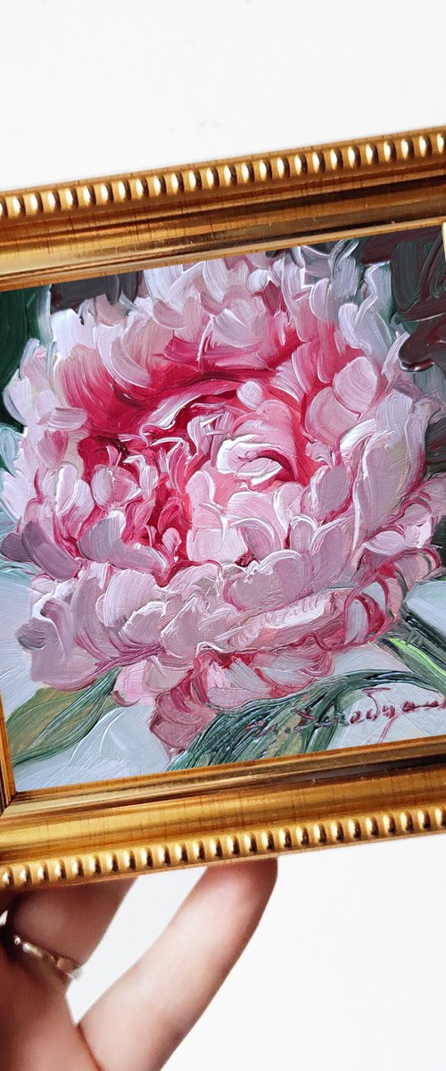 Peony flower by Nataly Derevyanko