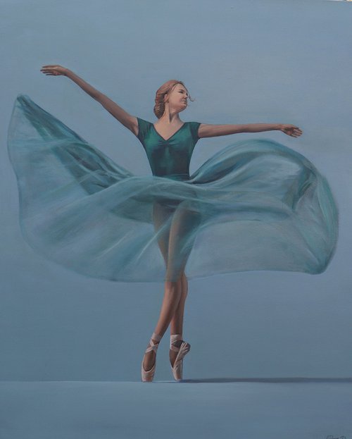 Portrait of a Dancer in Movement by Alex Jabore