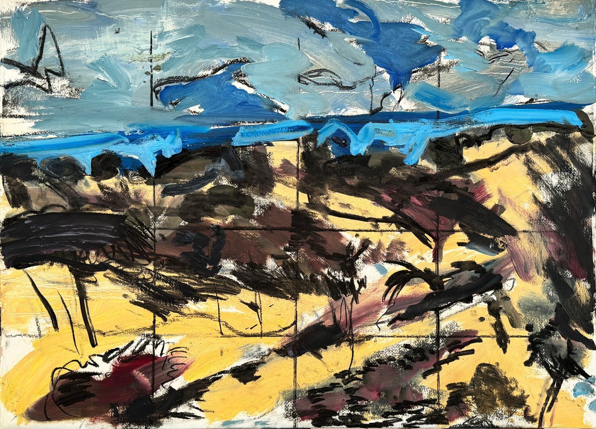 Impressionistic Landscape Oil Painting By Darren Jekel, 30 X 22, Oakscape, Original Artwork