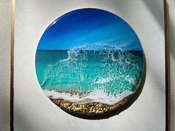 "Little wave" #3 - Miniature ocean painting