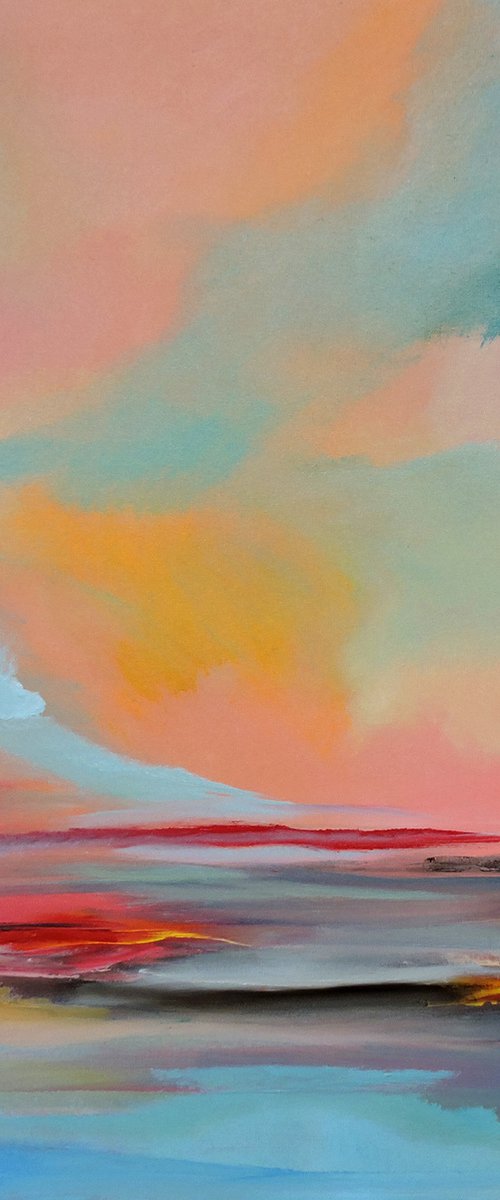 Lyrics with Colors. Large painting, 36" x 36". by Veta  Barker