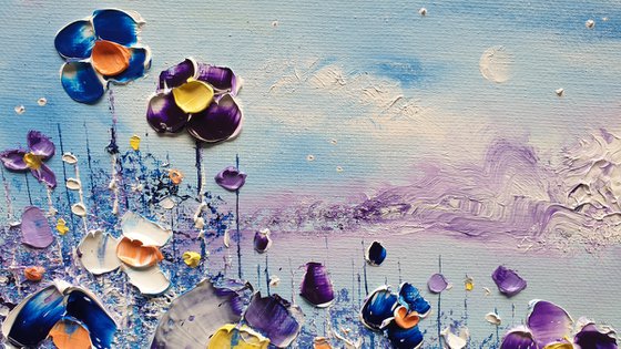 "Violet & Blues" - Flowers in Love