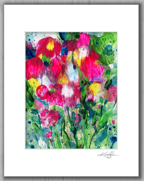 Flower Joy 16 - Floral Abstract Painting by Kathy Morton Stanion by Kathy Morton Stanion