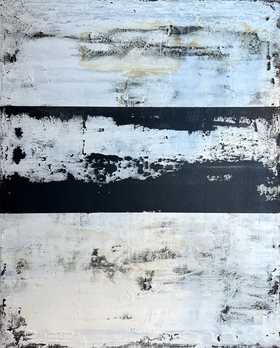 Abstract Painting By Sergio Aranda, 31 X 39", Fractured Edge, Original Artwork