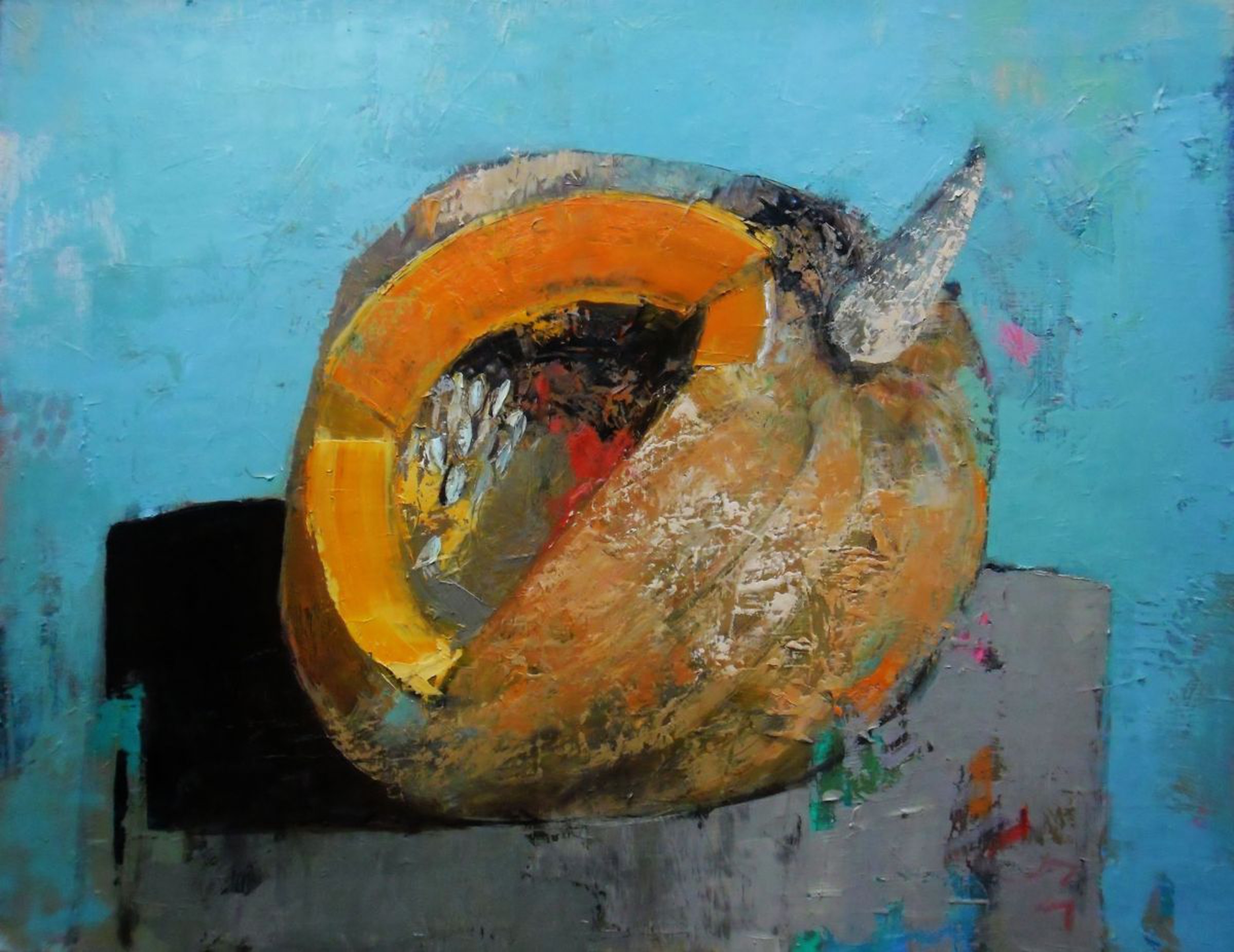 Pumpkin Oil Painting By Victoria Cozmolici Artfinder
