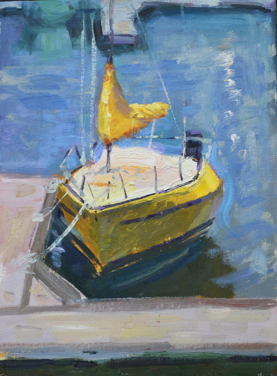 Sunny Sail Boat by Kristina Sellers