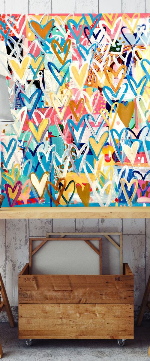 Pastel Hearts by Mercedes Lagunas