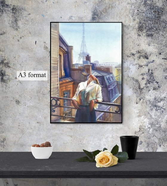 Frenchwoman. Girl in Paris.