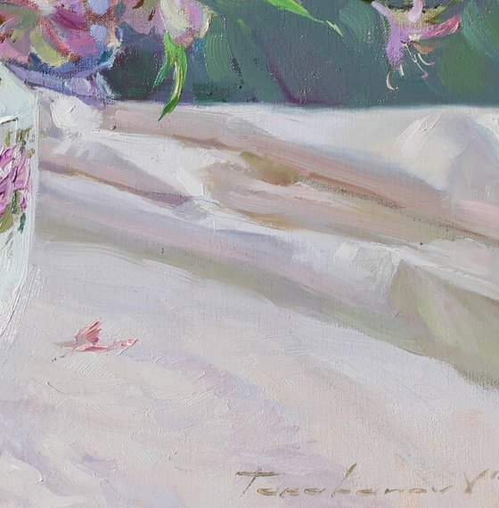 Bouquet with calla lilies