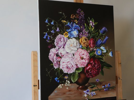 Peony and Iris Bouquet