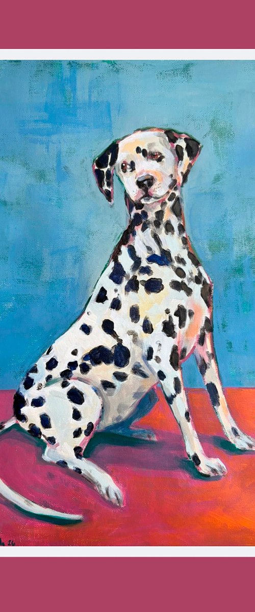Dalmatian Original A1 Large Painting by Mara Wanda