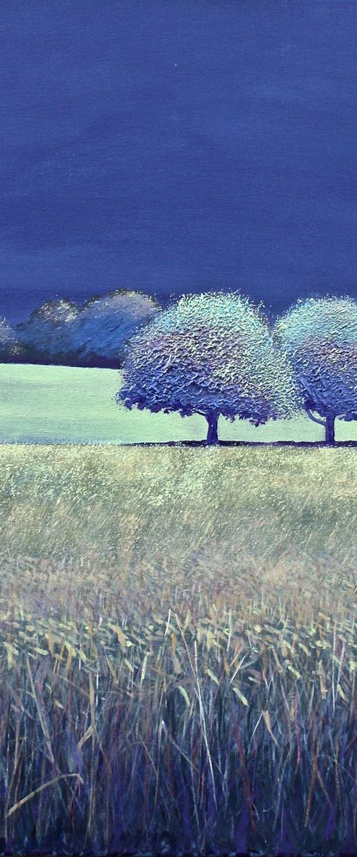2 Trees Deeper Blue by Simon Jones