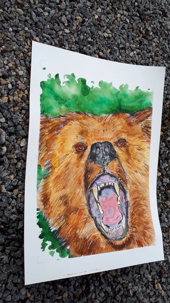 "Roaring bear"
