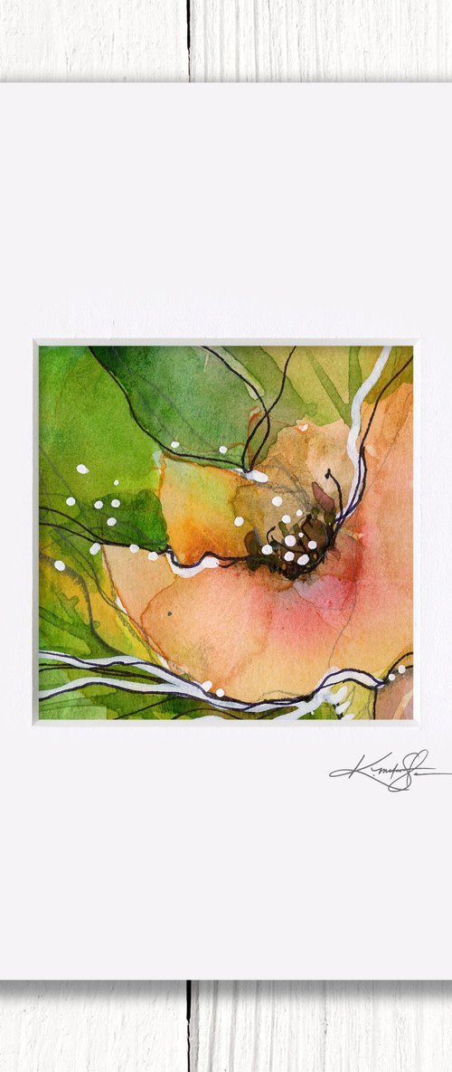 Little Dreams 27 - Small Floral Painting by Kathy Morton Stanion by Kathy Morton Stanion