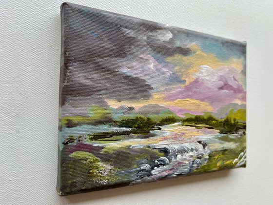 The River on a Mini Canvas