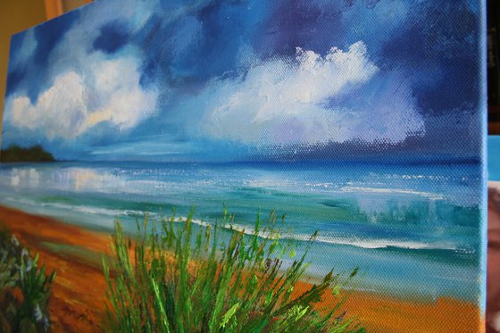 Landscape II Way to Beach /  ORIGINAL OIL PAINTING