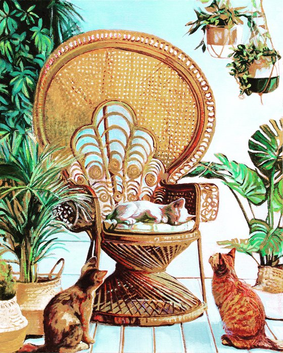 Rattan Peacock Kitty’s