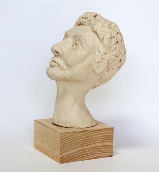 Hilary: ceramic portrait sculpture