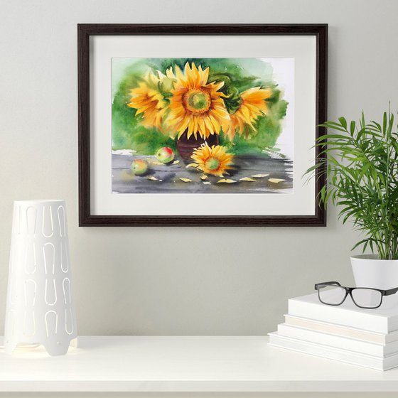 Bright Sunflowers - Bouquet of sunflowers - Sunflower - Summer