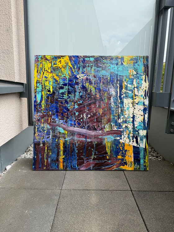 City in reflections