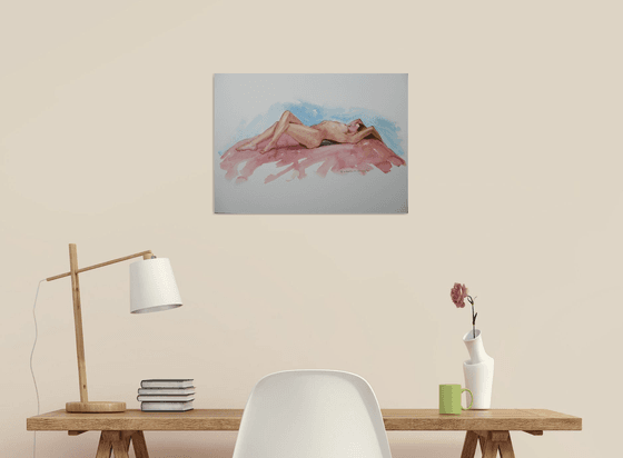 reclining female nude