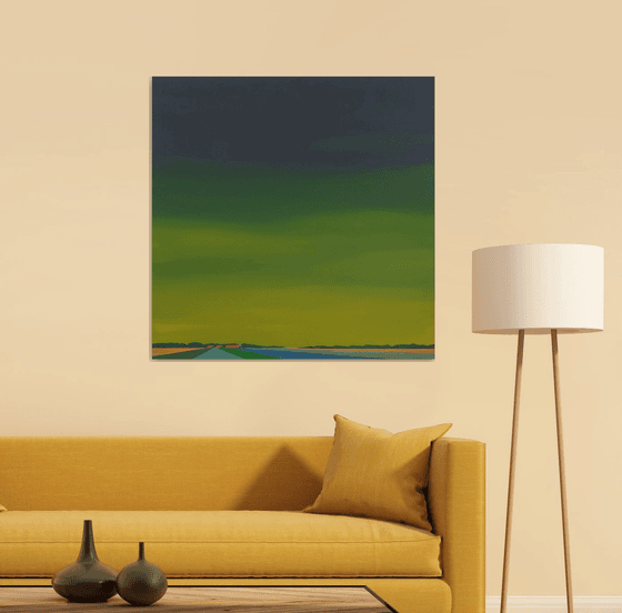 Colourful fields, golden sky (2)