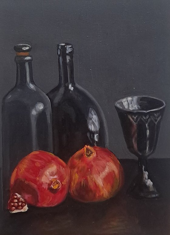 Vino, aceite y granadas