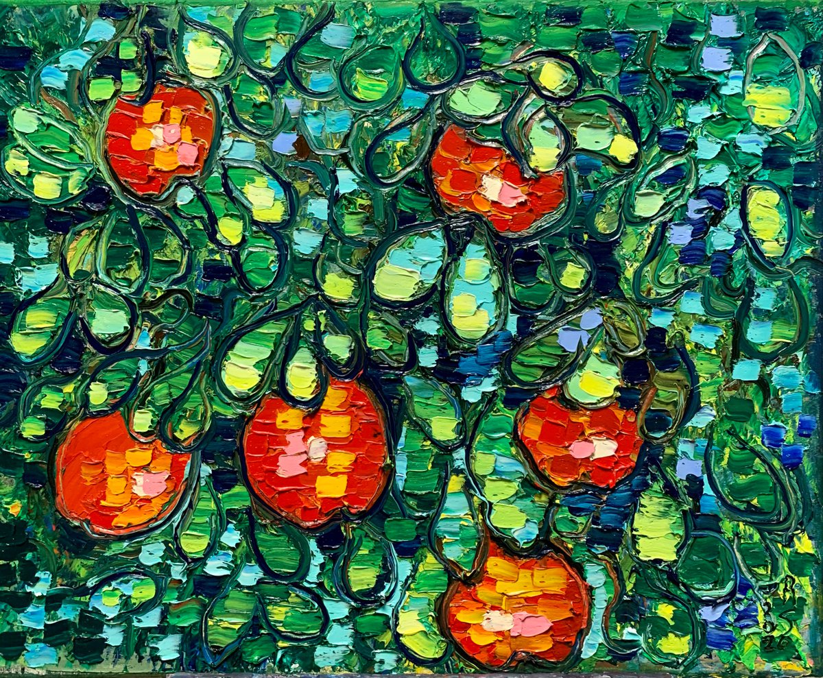 In The Garden By Roman Sleptsuk, 20 X 16, Artwork For Sale On Artfinder