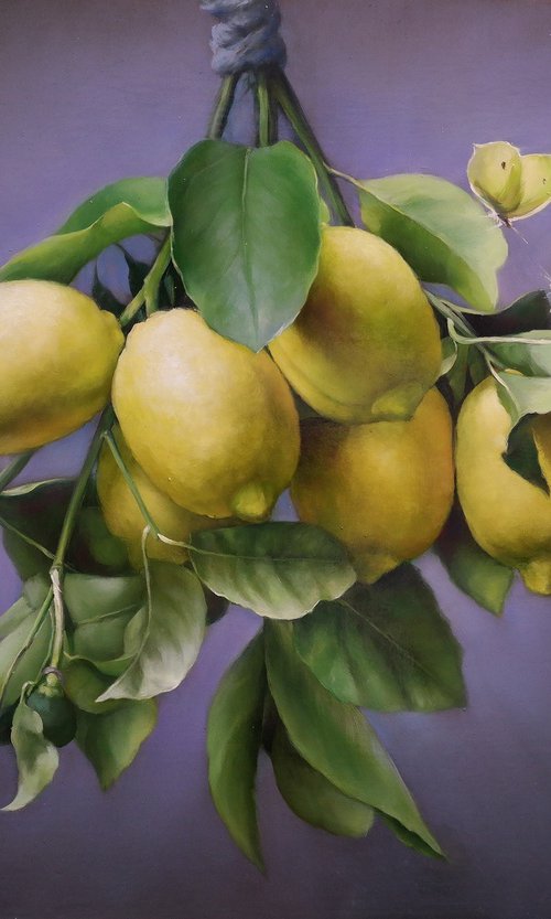 "Branch with lemons" by Gennady Vylusk