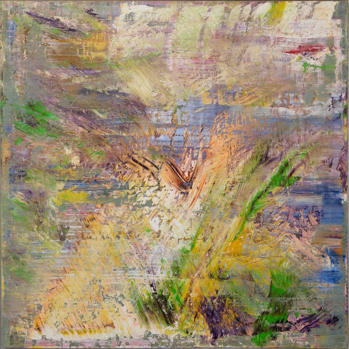 Organic Abstract Oil Painting By Florina Breazu, 0 X 0, Beautiful Every Time, Original Artwork