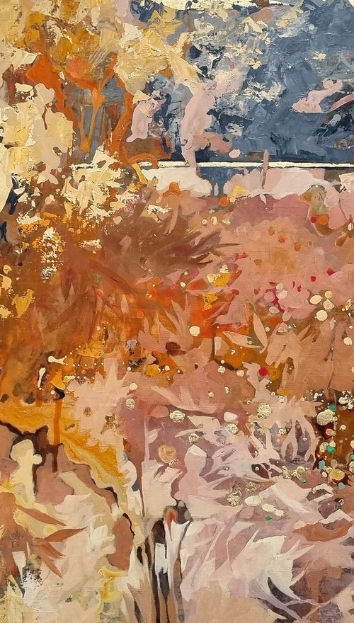 Space. Golden Rain 2 by Natalia Yampolskaia