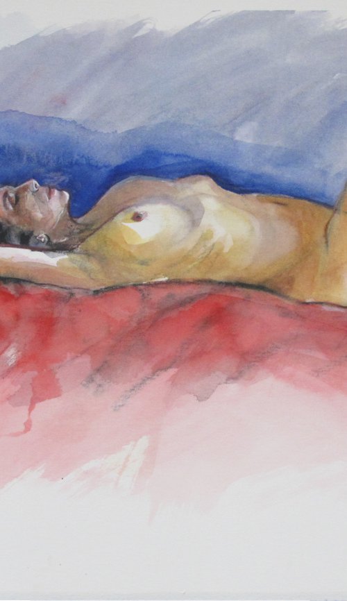 reclining female nude by Rory O’Neill