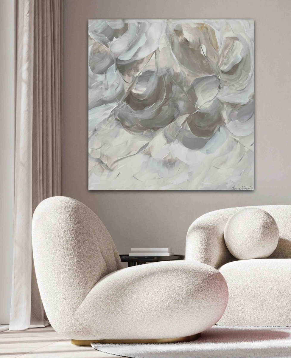 Abstract Acrylic Painting By Ivana Gigovic, 36 X 36, Feels Like Spring No 107, Original Artwork