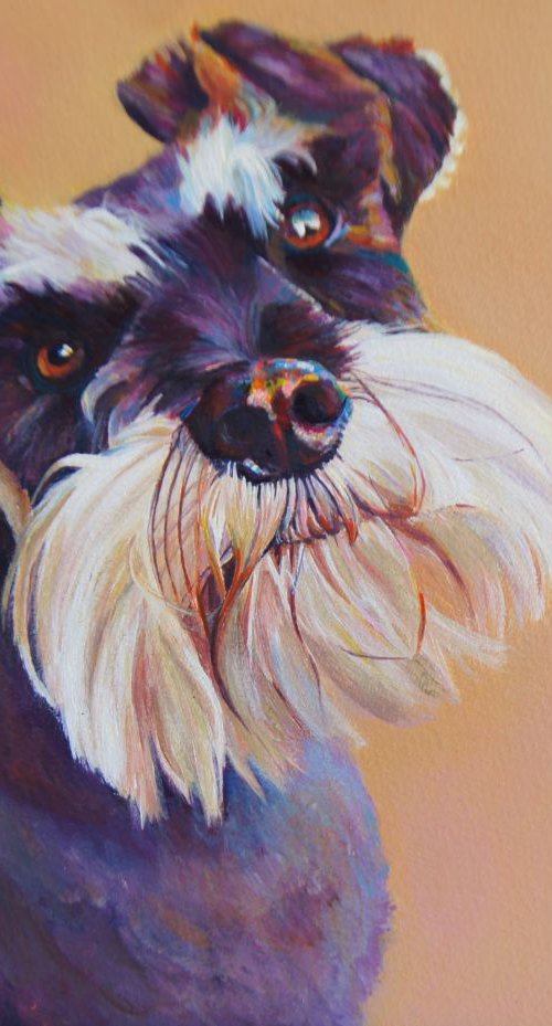 Purple dog by Karen Wilcox