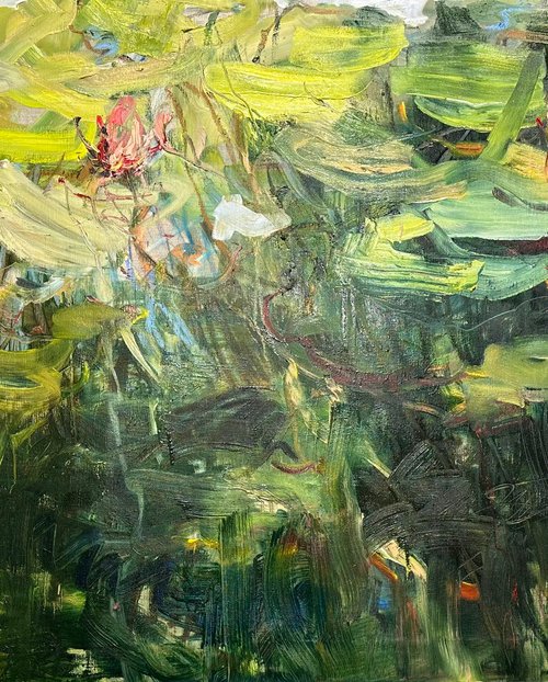 The green pond. by Lilia Orlova-Holmes