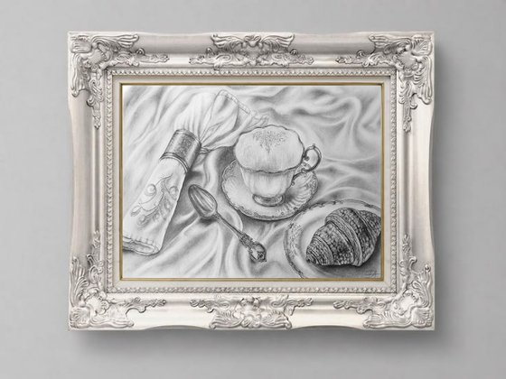 Elegant French Breakfast Still Life