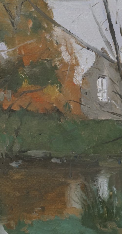 The Lake, Minster Lovell Hall by Alex James Long