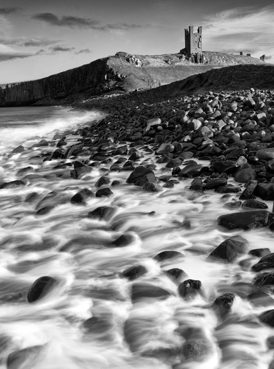 Photorealistic Landscape Photograph By Stephen Hodgetts Photography, 17 X 12", Dunstanburgh Castle, Original Artwork