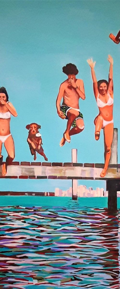 Jump / 115 x 110 x 3 cm by Alexandra Djokic